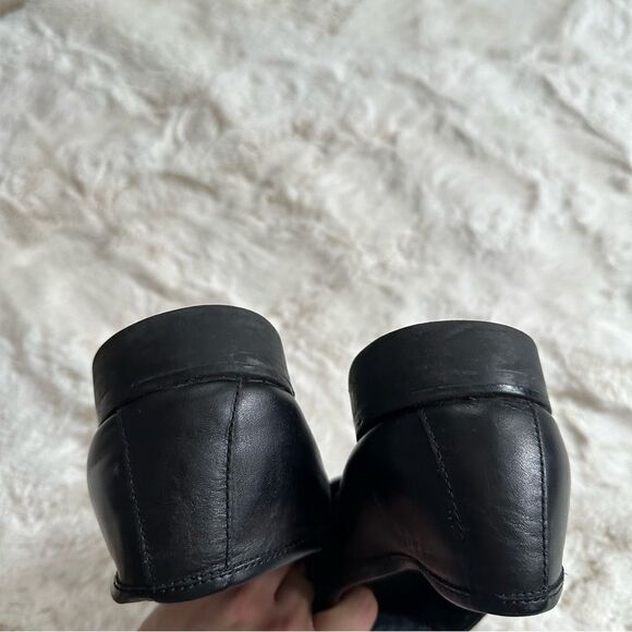 Steve Madden Mens Shiny black formal loafers leather upper main image 7